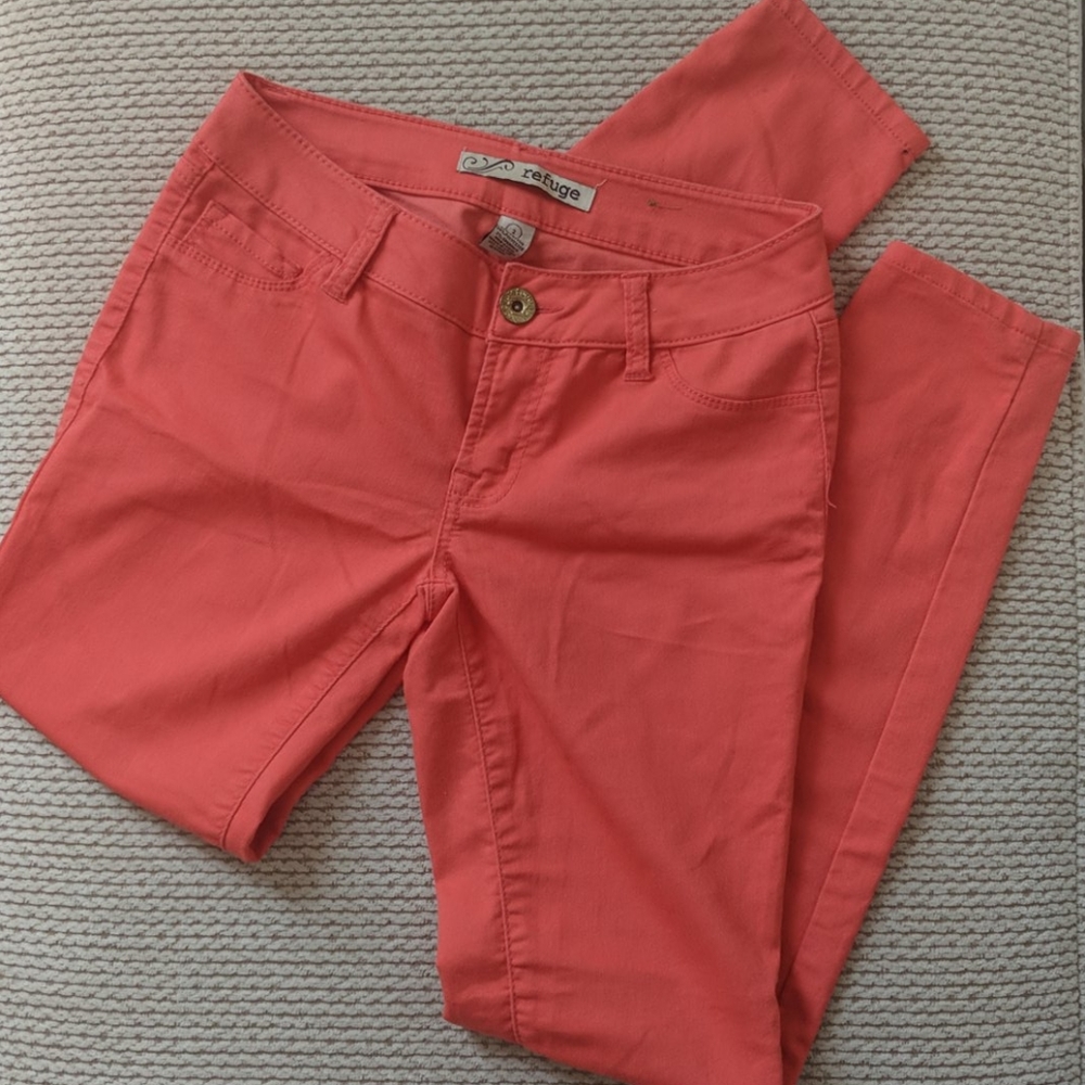 Refuge Skinny Jeans - Salmon